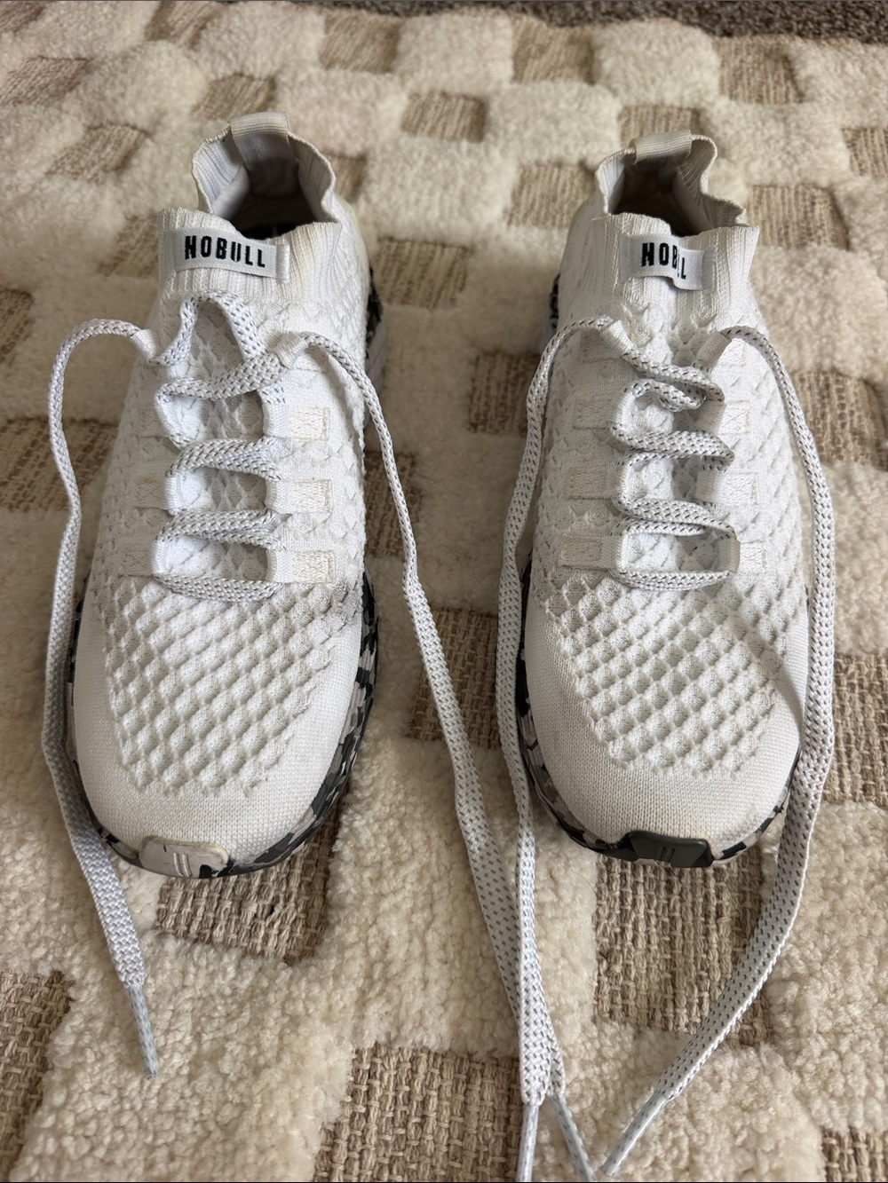 NOBULL White Knit Men's Sneakers